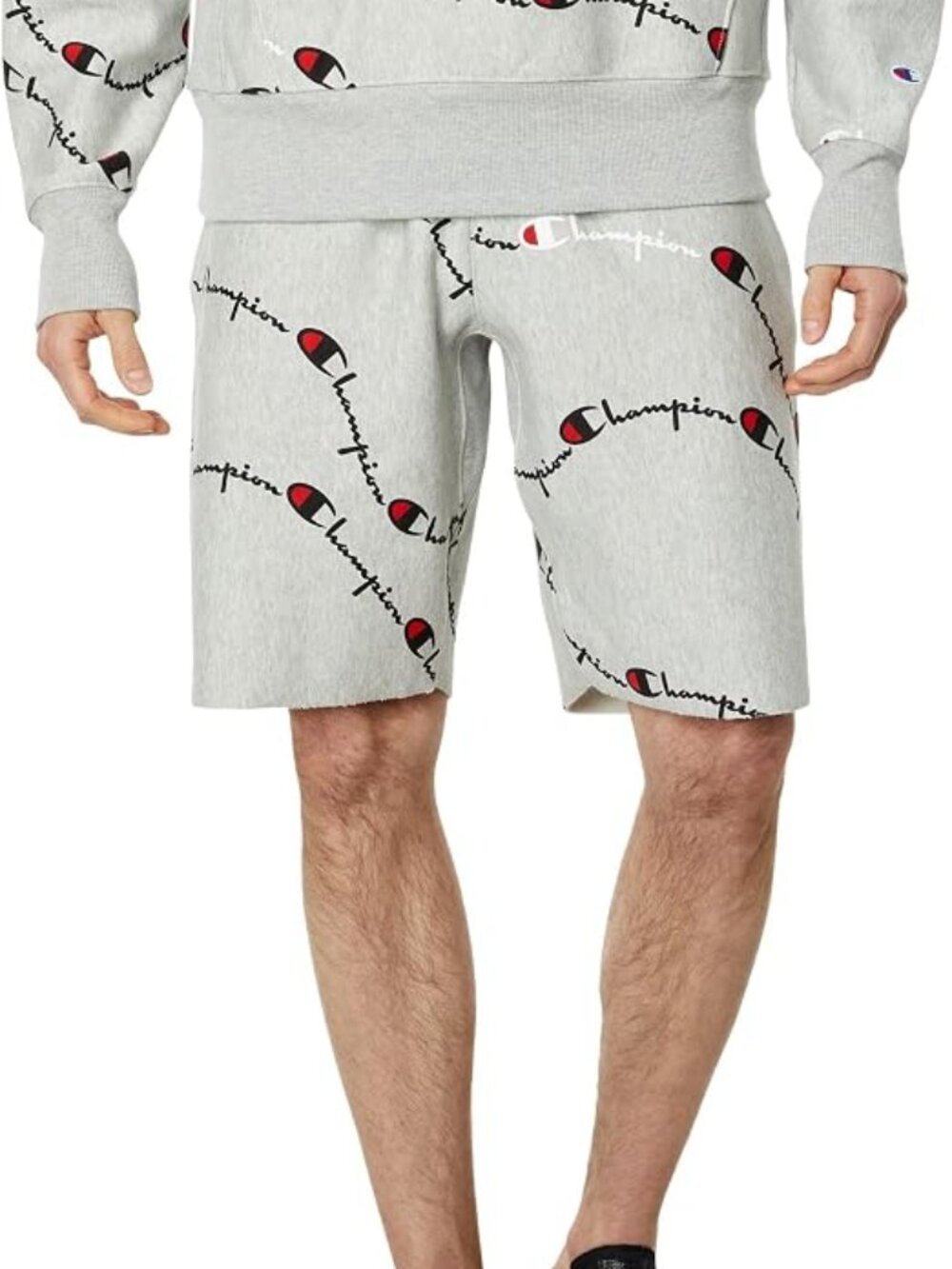 Men's Champion Reverse Weave All Over Print Cut Off Shorts